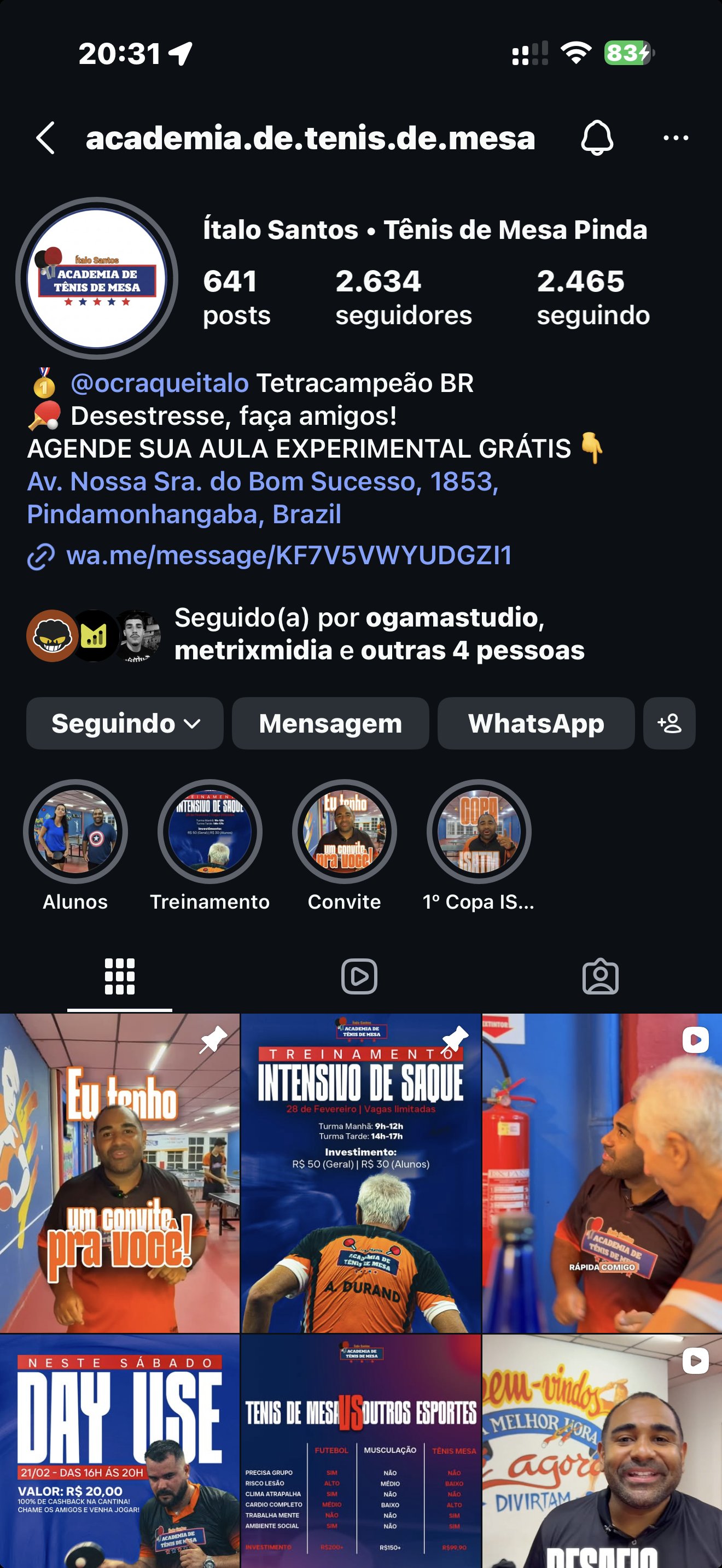 Perfil depois